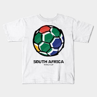 South Africa Football Country Flag Kids T-Shirt